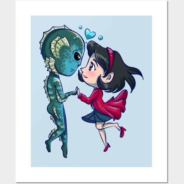 little shape of water Wall Art by koneko